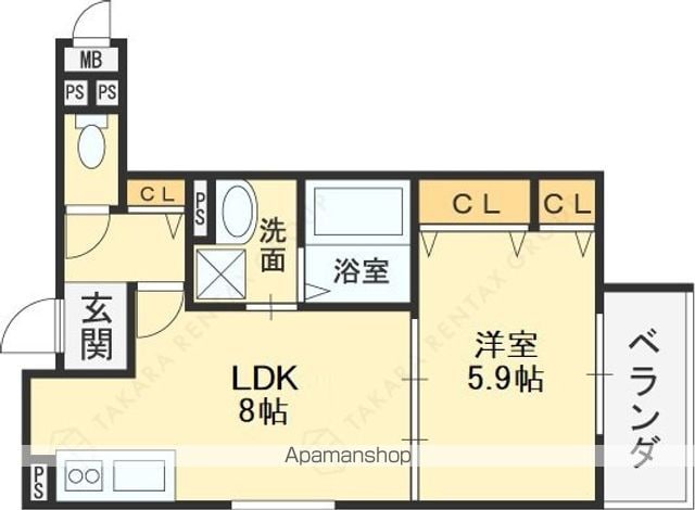 セレニティ八雲北町2丁目A棟の間取り写真