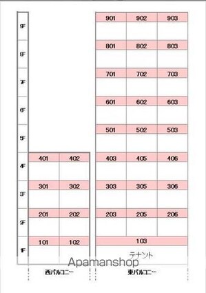 ＧＲＡＣＥ　ｔｒｏｉｓｉｅｍｅ（グレーストルワジエム）[1DK/31.76m2]の配置図