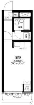 東京都杉並区大宮２丁目[1R/21.45m2]の間取図