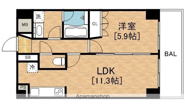 URBAN FLATS中之島の間取り写真