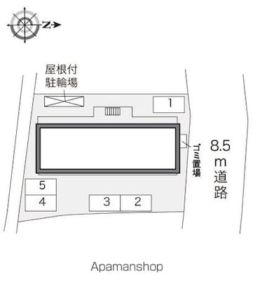 レオパレス飛鳥　戸塚[1K/19.87m2]の配置図