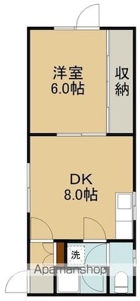 セントラルコート[1DK/28.93m2]の間取図