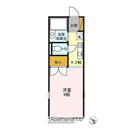 セピアコート東五所[1R/20.03m2]の間取図