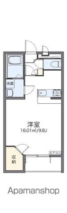 レオパレスファミーユⅡ[1K/31.33m2]の間取図