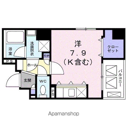 ＧＲＥＥＮ　ＬＡＶＲＡＳ[1K/25.03m2]の間取図