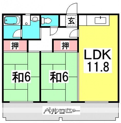第2しづマンションの間取り写真