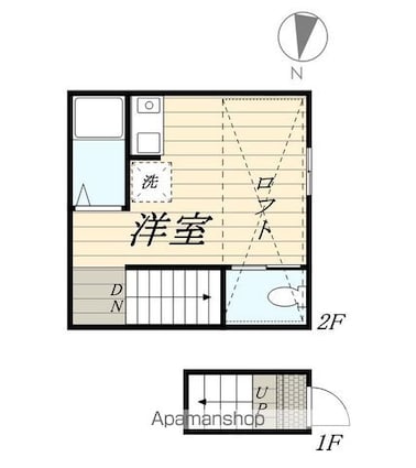 コンフォートテラス三鷹[1R/13.24m2]の間取図