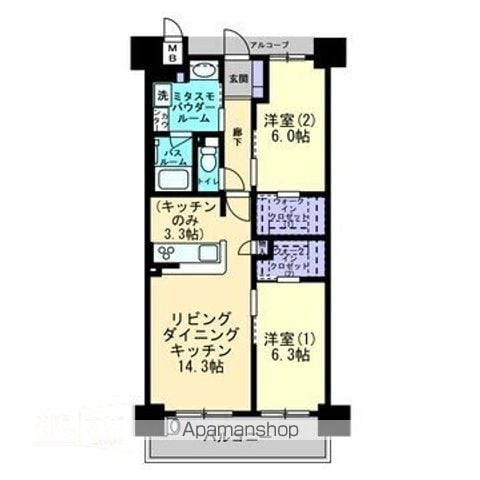 アルファスマート丸亀駅IIの間取り写真