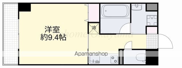 リビンコートSTUDIO奉還町WESTの間取り写真