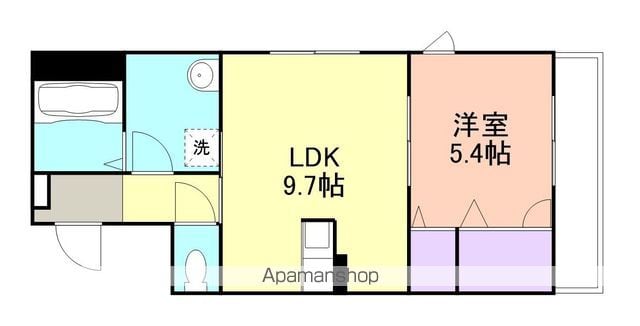 【和歌山市島崎町のマンションの間取り】