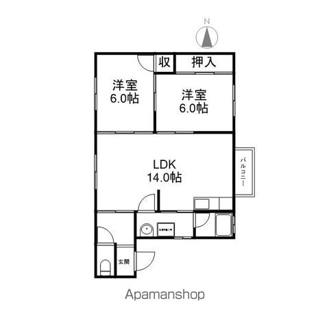 ホワイトレーク瀬田の間取り写真