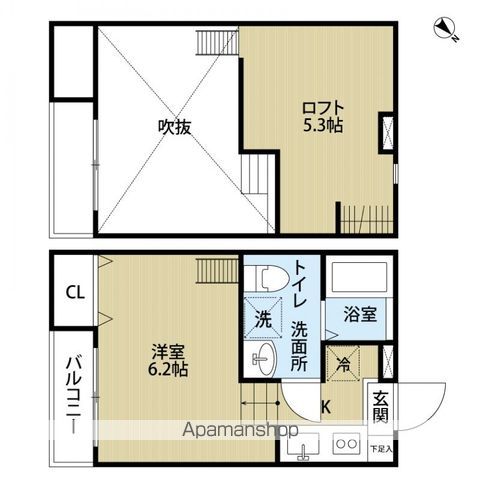 KAHALE松戸Aの間取り写真