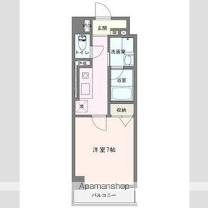 ＤＩＡＭＯＮＤ　ＭＯＯＮ[1K/28.1m2]の間取図