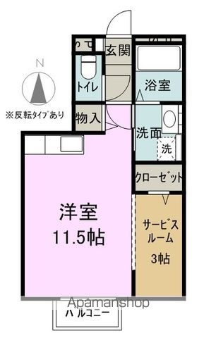 スクエアガーデンの間取り写真