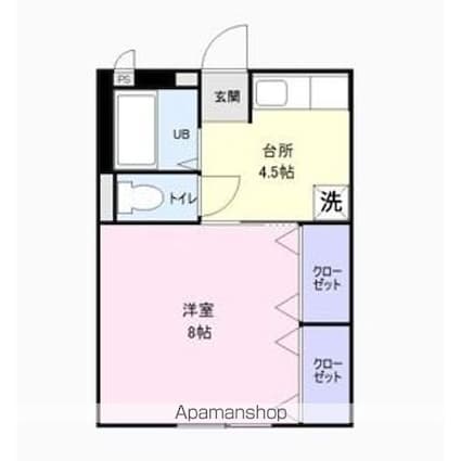 Ｔｏｓｃａｎａ[1K/28.98m2]の間取図