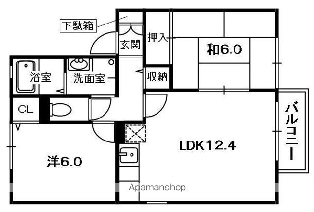 サンメゾン塚脇の間取り写真