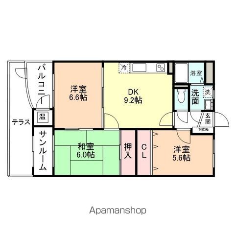 プレアデス大辻の間取り写真