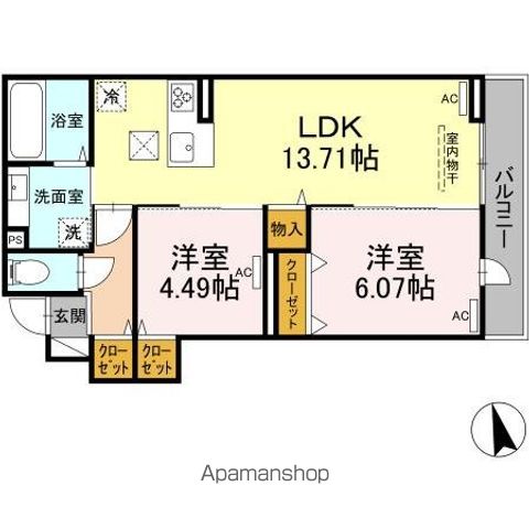 【グラナーデ高井戸東の間取り】