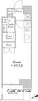 カナルフロント芝浦[1R/25m2]の間取図