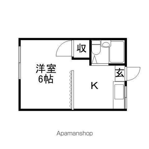 コーポ岡田D棟の間取り写真