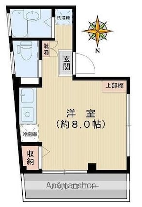 東京都文京区弥生２丁目[1R/19.97m2]の間取図