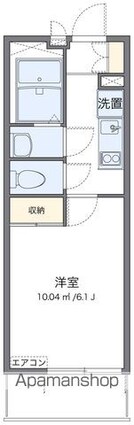 レオパレスワッフル[1K/20.81m2]の間取図