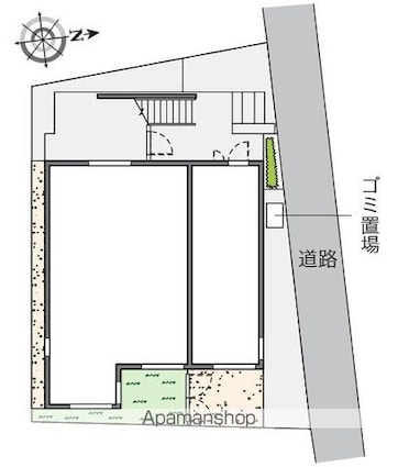 レオネクスト玻璃器[1K/25.21m2]の配置図