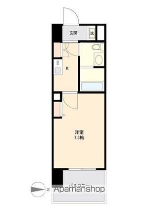 Ｌａ　Ｄｏｕｃｅｕｒ山王[1K/23.09m2]の間取図