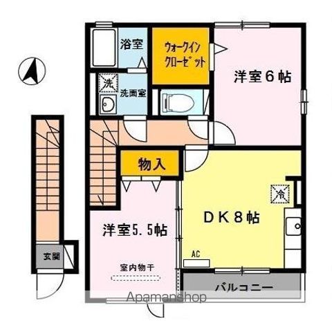 【ＤーＲＯＯＭ秋月　Ｃ棟の間取り】