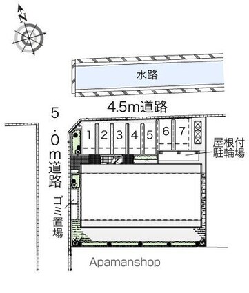 レオパレスＥｍｕｋａｅ[1K/19.87m2]の配置図
