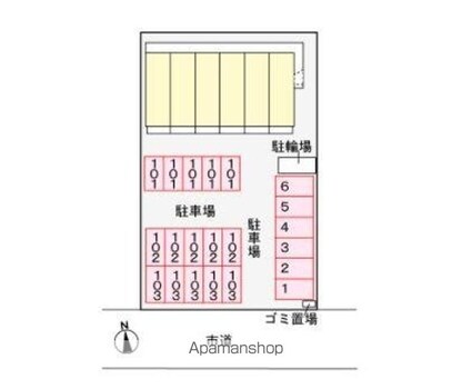 トライスター[1K/30.46m2]の配置図