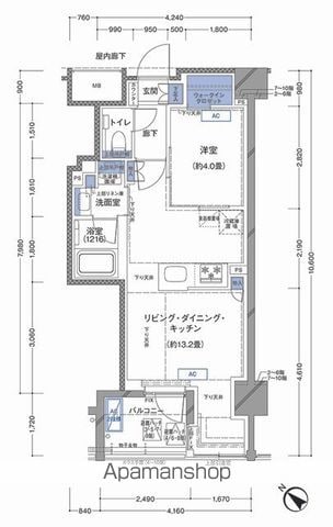 ラティエラ横濱大通り公園の間取り写真