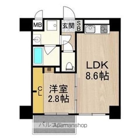 フロンティアタワー九条Iの間取り写真