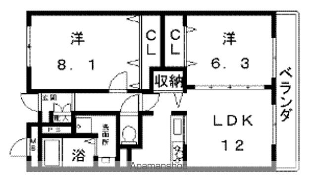 ソレアードの間取り写真