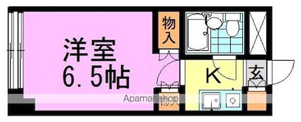 ホフ・ムジークハウス[1K/21.59m2]の間取図