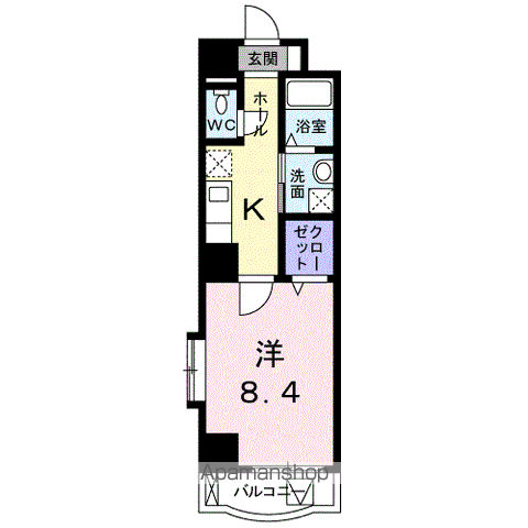 クレアール 京町の間取り写真