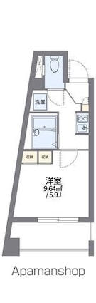 レオパレスＩＫＥＢＵＫＵＲＯ[1K/20.62m2]の間取図