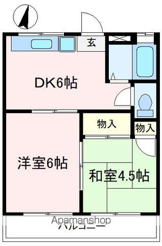 アンソレイユの間取り写真