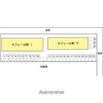 セジュールＭＧ　Ⅰ[3DK/68.34m2]の配置図