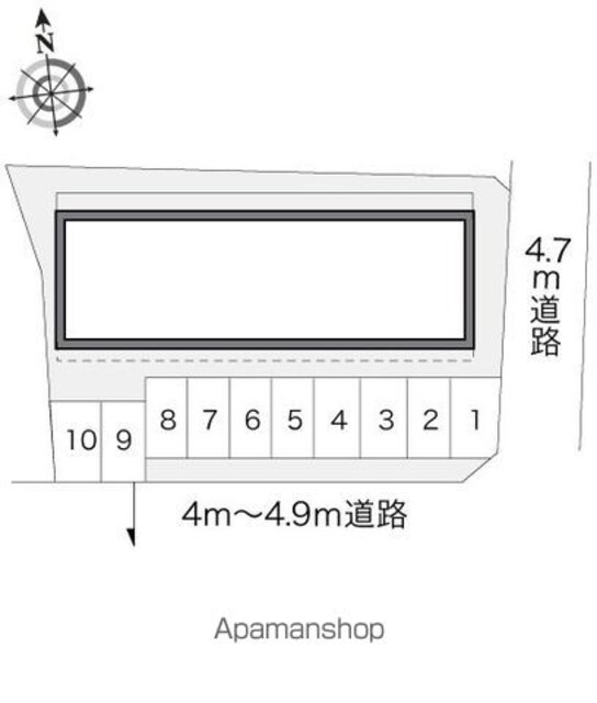 レオパレスエスペランセ[1K/26.49m2]の配置図