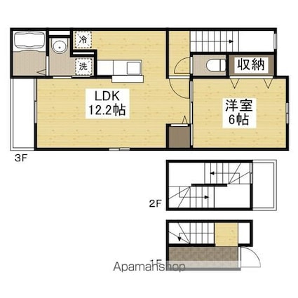 ヴィラ・コンフォート[1LDK/53.01m2]の間取図