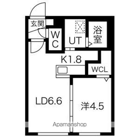 ペシェ北大西の間取り写真
