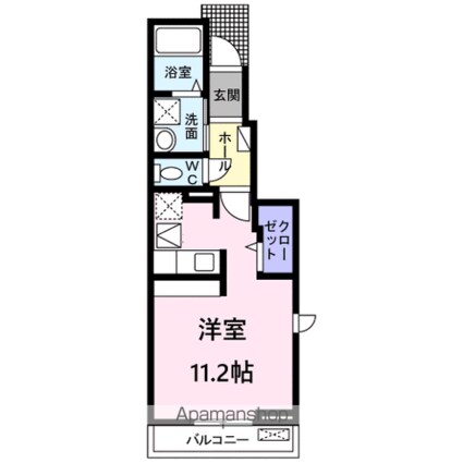 ブランドール　北根[1R/30m2]の間取図