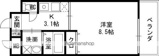 プリヴェ梅園の間取り写真
