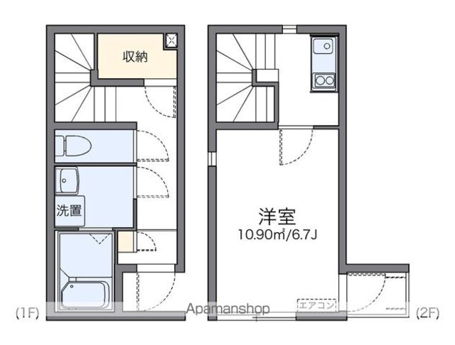 レオネクスト笹木野[1K/31.51m2]の間取図