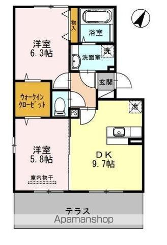 熊本市東区 3階建 築13年の間取り写真
