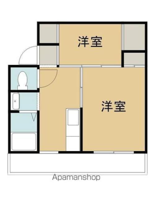 ヴィラナリー川津　２棟[2K/39.17m2]の間取図