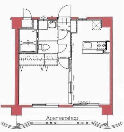 サンフォレスト柳丸[1LDK/40.26m2]の間取図