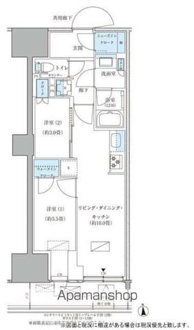 パークアクシス品川天王洲アイルの間取り写真