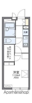 東京都杉並区阿佐谷北２丁目[1K/19.87m2]の間取図